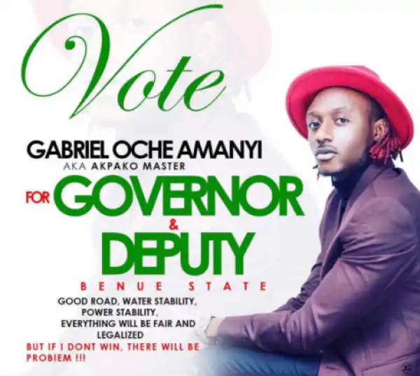 Singer Terry G For Benue State Governor & Deputy (Photo)